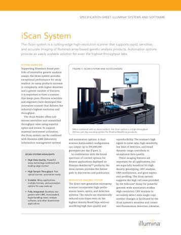 iScan System - Illumina
