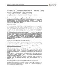 Molecular Characterizations of Tumors Using Next ... - Illumina