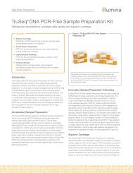 TruSeq DNA PCR-Free Sample Preparation Kit - Illumina