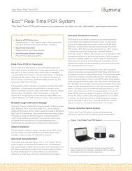 Eco Real-Time PCR System Data Sheet - Illumina