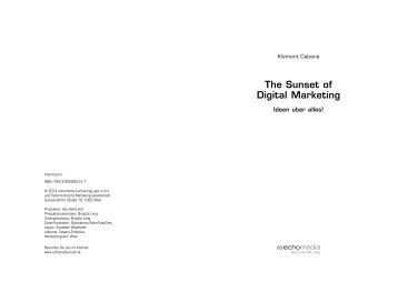 The Sunset of Digital Marketing - Echomedia Buchverlag