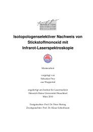 Isotopologenselektiver Nachweis von Stickstoffmonoxid mit Infrarot ...
