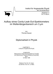Aufbau eines Cavity-Leak-Out-Spektrometers im ... - ILM
