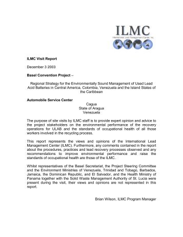 ILMC Visit Report to Auto Service Center.pdf - the International Lead ...