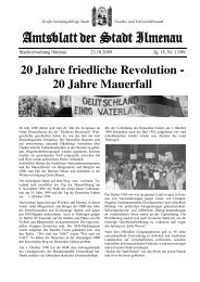 20 Jahre friedliche Revolution - Ilmenau