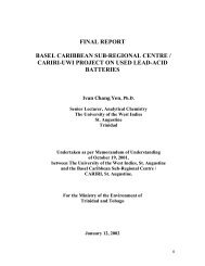 Final Report on Lead-Acid Battery Recycling in T&T.pdf - the ...