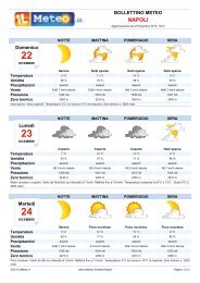 Bollettino Meteo Napoli - Il Meteo.it