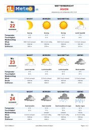 Wetterbericht Ãgion - IL METEO.IT