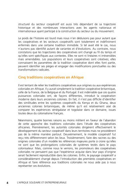 L'Afrique solidaire et entrepreneuriale - International Labour ...