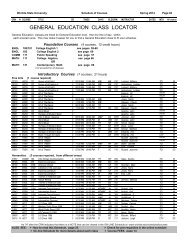 GENERAL EDUCATION CLASS LOCATOR - Wichita State University