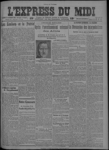 24 novembre 1923 - Presse régionale