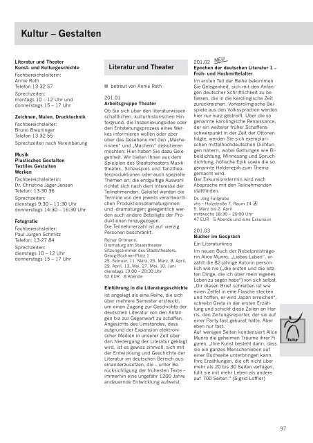 Das neue Programm als pdf-Datei - VHS Darmstadt