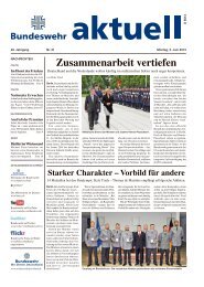 Zusammenarbeit vertiefen - Bundeswehr