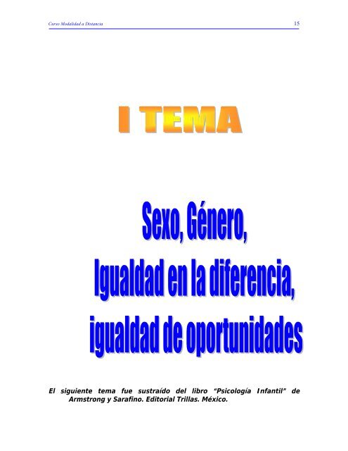 propuesta de asesoria en genero utilizando la modalidad a distancia