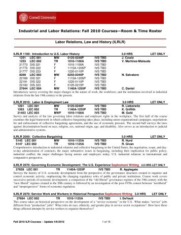 ILRLR - Cornell University School of Industrial and Labor Relations