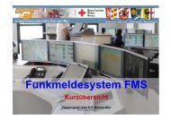 Funkmeldesystem FMS - Integrierte Leitstelle Donau-Iller