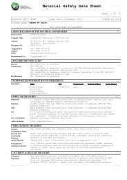 Material Safety Data Sheet - Industrial Lubricants & Services Limited