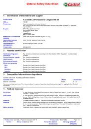 Material Safety Data Sheet - Industrial Lubricants & Services Limited