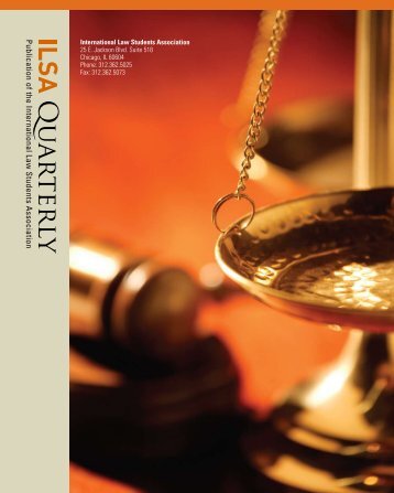 Volume 17, issue 1 - International Law Students Association