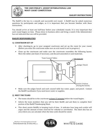 the 2009 philip c. jessup international law moot court competition ...