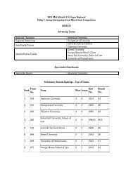 2011 Mid-Atlantic U.S. Super Regional Philip C. Jessup ...