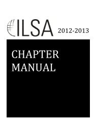 Chapter Manual - International Law Students Association