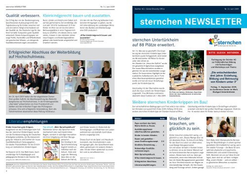 sternchen NEWSLETTER - Ilse Wehrmann