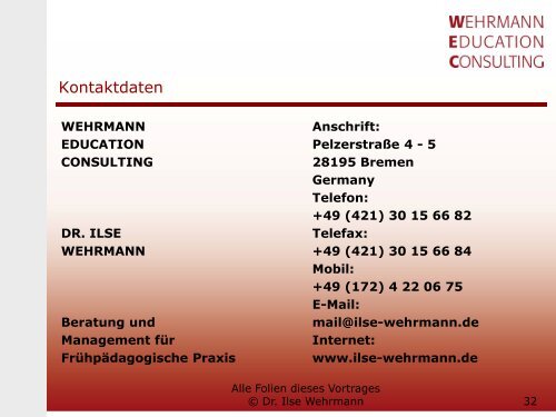 Vortrag zum download - Ilse Wehrmann