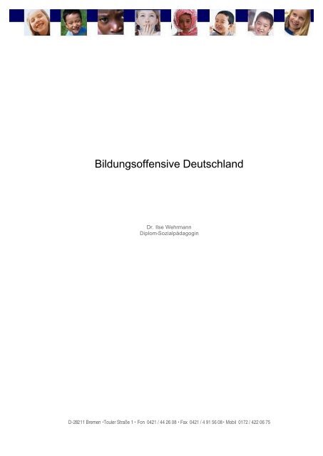 Bildungsoffensive (PDF-Datei, 226 kB) - Ilse Wehrmann