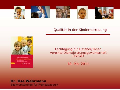 Qualität in der Kinderbetreuung - Ilse Wehrmann