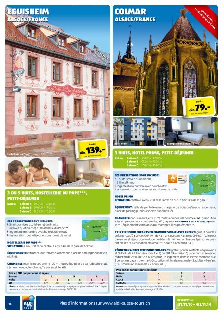 Simplement un bon voyage avec ALDI TOURS. - ALDI SUISSE AG