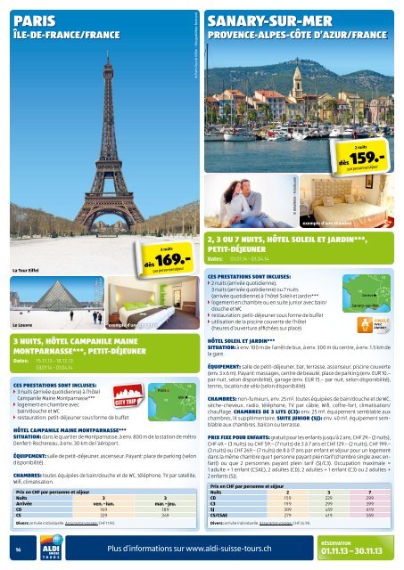 Simplement un bon voyage avec ALDI TOURS. - ALDI SUISSE AG