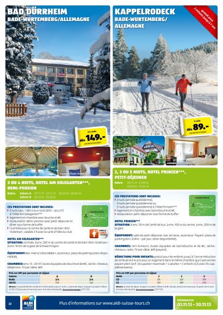 Simplement un bon voyage avec ALDI TOURS. - ALDI SUISSE AG