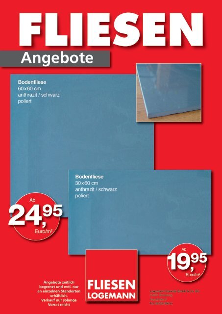 Angebote - Fliesen Logemann