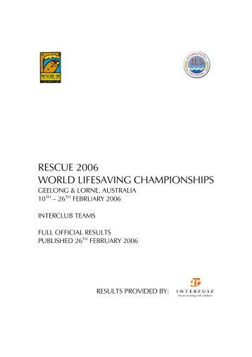 Rescue 2006 - Full Results Interclub Teams (pdf)