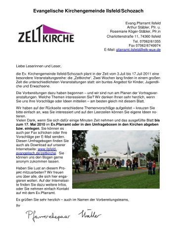 Evangelische Kirchengemeinde Ilsfeld/Schozach