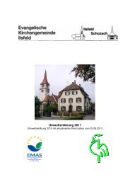 11-08-05 UmwelterklÃ¤rung - Evangelische Kirchengemeinde Ilsfeld