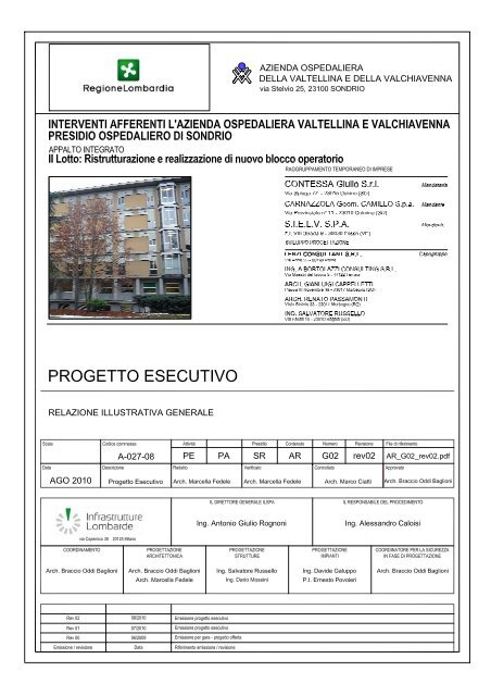 Allegato al Documento Tecnico- relazione illustrativa generale