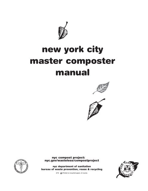 NYC Master Composter Manual - NYC.gov