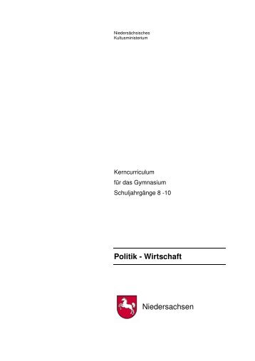 Politik - Wirtschaft - Gymnasium Wildeshausen