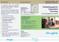 Flyer HPT Vorschulkinder