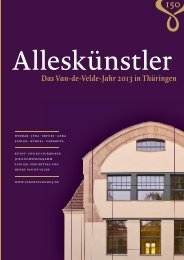 Das Van-de-Velde-Jahr in ThÃ¼ringen - Klassik Stiftung Weimar