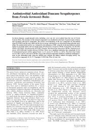 Antimicrobial Antioxidant Daucane Sesquiterpenes from Ferula ...