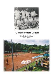 Die Gründerjahre des TC Weihermatt Urdorf (PDF) - webfritz.ch
