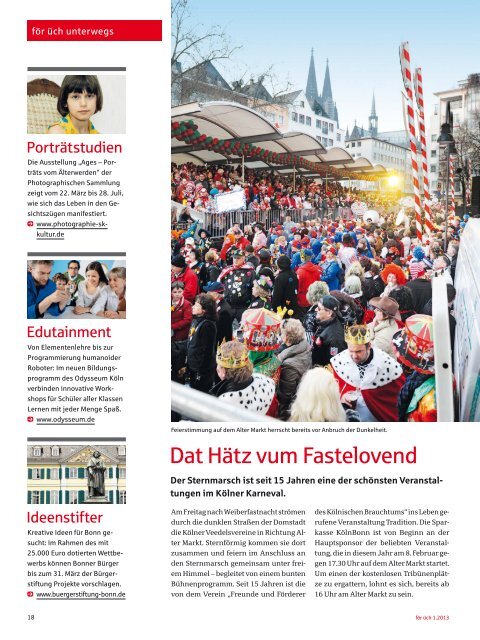 Ausgabe 1 / 2013 - Sparkasse KölnBonn