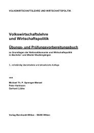 Volkswirtschaftslehre und Wirtschaftspolitik - Verlag Bernhardt