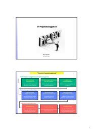 IT-Projektmanagement - Information Management