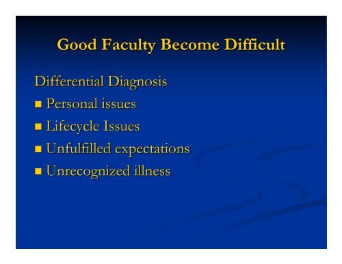 Dealing with Difficult Faculty Members