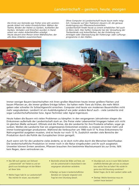 Landwirtschaft im Wandel - information.medien.agrar eV
