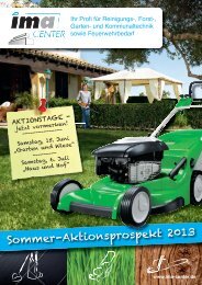 Sommerprospektt - IMA-Center Aschaffenburg